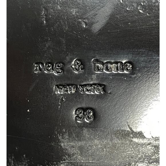 Rag & Bone Harley Boots Black Leather US Women’s 8 Low Top Chic Ankle Bootie - Picture 10 of 10